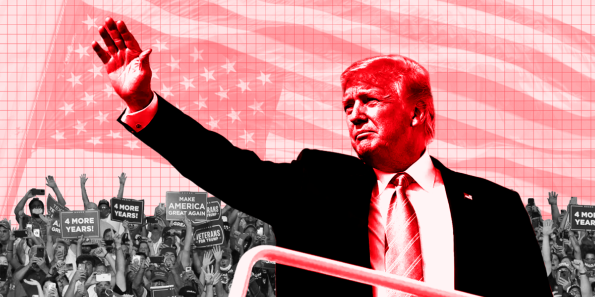 Trump waving her hand
