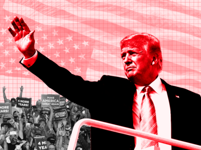 Trump waving her hand